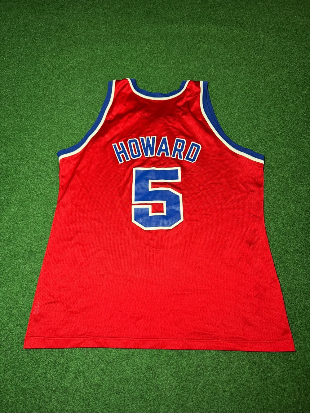 Vintage 90s Washington Bullets Juwon Howard Jersey, Champion NBA Basketball XL